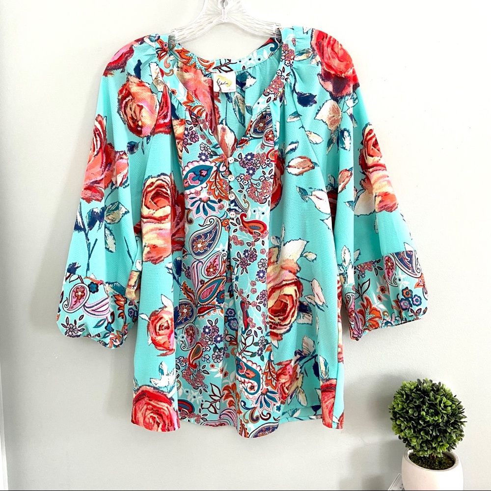 Anthropologie Fig & Flower boho top